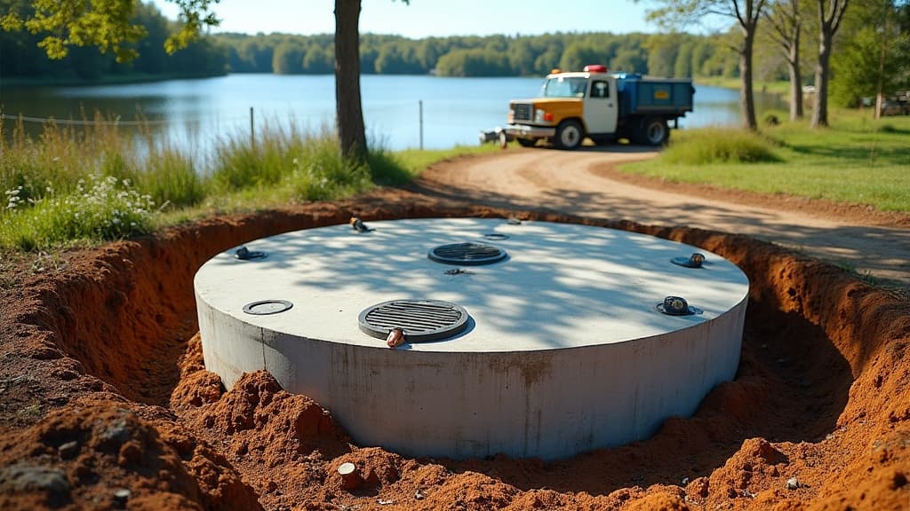Lakeside septic system replacement project