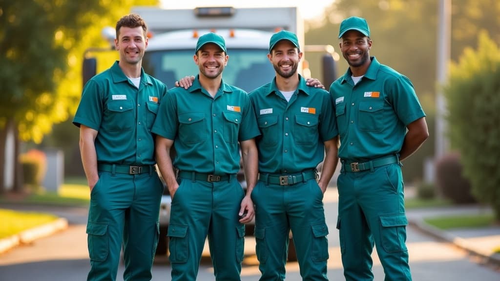 The FlowRight Septic Co. team in front of a service truck